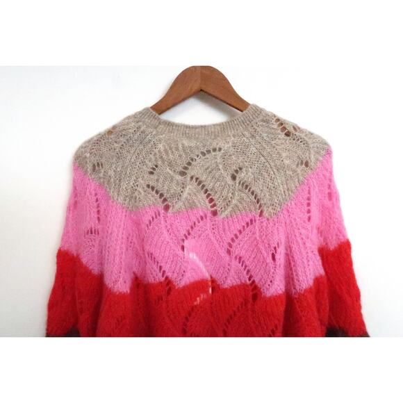 CLOSED Ethical Mohair Alpaca Blend Stripe Sweater Jumper Farfetch M NWT $395 - Picture 10 of 13